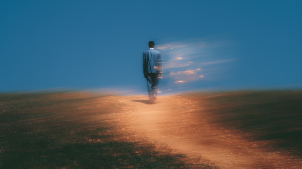 A surreal pathway walk