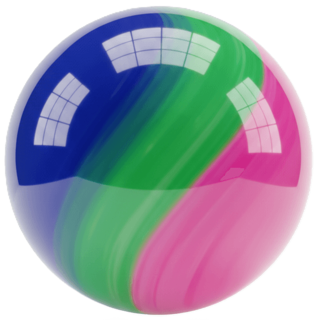 glassy spherical orb